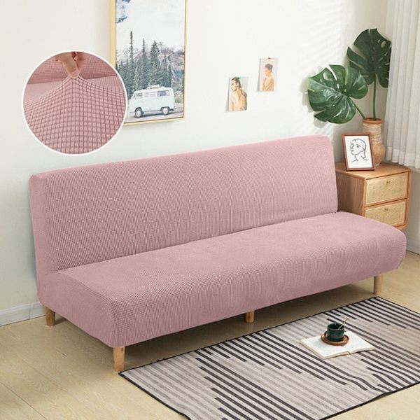 Selkänojaton vuodesohvan päällinen Polar fleece ilman käsinojia Painetut päälliset Joustava suojus Taitettava huonekalujen koristelu Penkinpäälliset 4 L Size