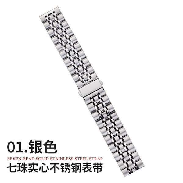 Klockarmband för Apple Watch iWatch för 38-40-41mm silverspänne