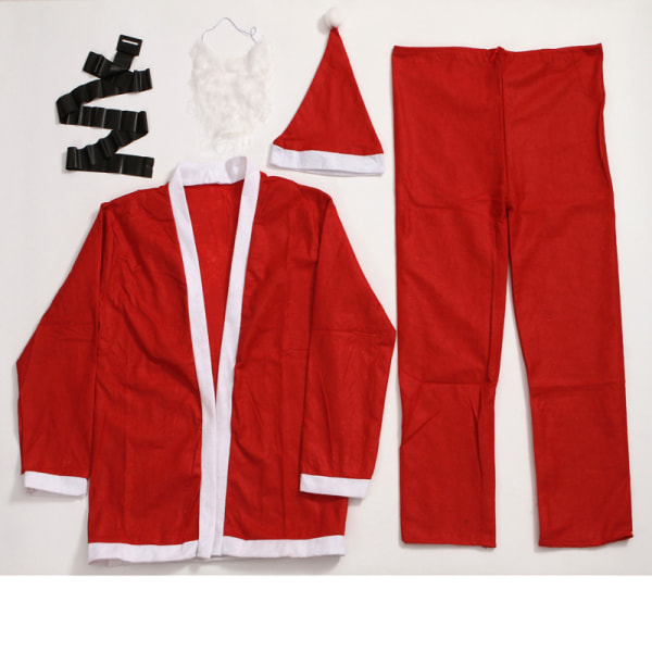 RF Julkläder Tjockt Non-Woven Tyg Herrkläder Femdelad Set Performance Rekvisita RF men's clothes five-piece set