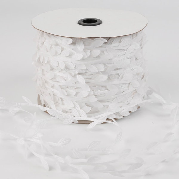 10 meter silke bladformet kunstig blomst grønne blader for hjem bryllupsdekorasjon DIY krans scrapbooking håndverk falsk blomst Silver