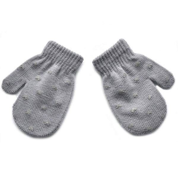 Tegneserie Rev Babyvotter Vinter Varme Barne Baby Jente Hansker Strikkede Barn Småbarn Tannvotter Handschoen style2 gray1