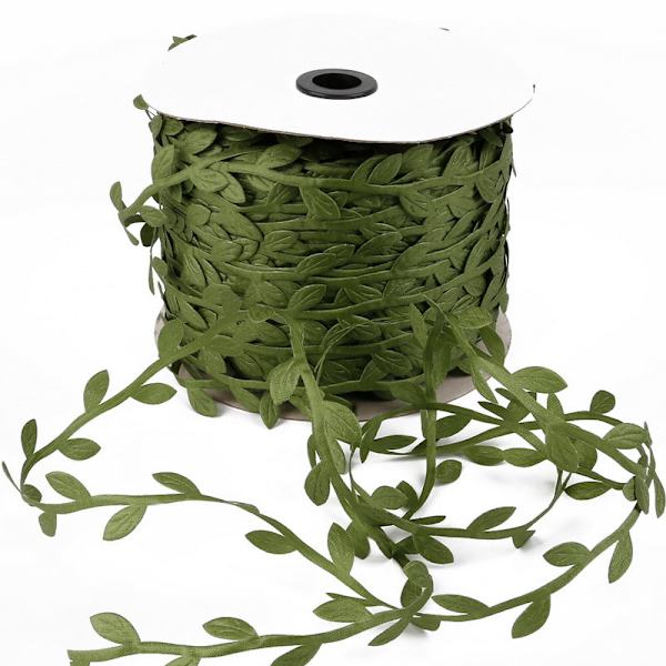 10 Meter Silkesbladformade Konstgjorda Blommor Gröna Blad För Hem Bröllopsdekoration DIY Krans Scrapbooking Hantverk Falsk Blomma Red