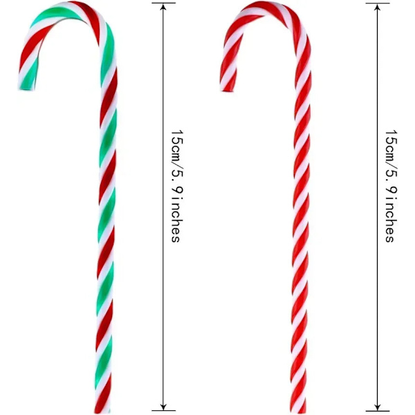 Julgranskarameller Akryl Julgran Hängande Vriden Krycka Hänge Nyår Julfest Heminredning Ornament Gåvor Red