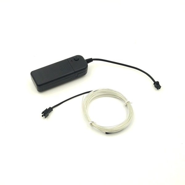 Glow EL Tråd Kabel LED Neon Jul Dansfest DIY Kostymer Kläder Ljusande Bil Ljus Dekoration Kläder Boll Rave 1m/3m/5m Ice blue 5M