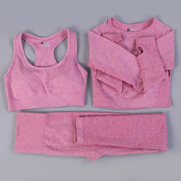 Yoga Set Dam Fitness Sportkläder Träningsdräkter GYM Kläder Löpartights Träningsbyxor 2pcs BraArmyGreen M