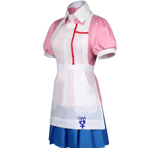 Danganronpa Mikan Tsumiki Anime-asu Naisten Mekko Cosplay-puku Vaatteet A1 M