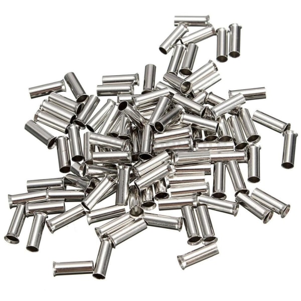 100 st Oisolerade Trådkopplingshylsor Elektrisk Kabelterminal Koppar Ren Förtent Krympterminal 0.5mm2-16mm2 22-10 AWG 0.5 mm2