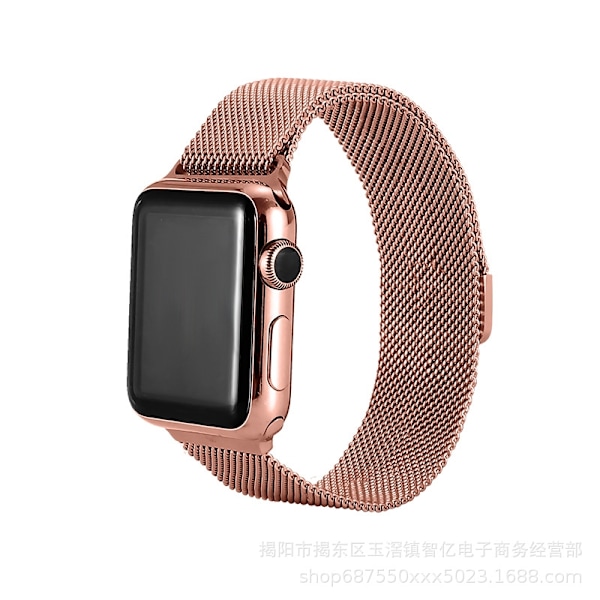 Klockarmband för Apple Watch iWatch Tillämpligt gränssnitt 38-40-41mm PG Milan magnetisk sugning rosrosa