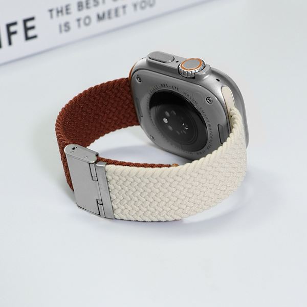 Klockarmband för Apple Watch iWatch 38/40/41mm - s10-42mm delat spänne stjärnljusbrun