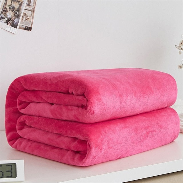 Mjuka Varma Korallfleece Filtar för Sängar Fuskpäls Mink Pläd Enfärgad Sofföverdrag Sängöverkast Vinter Plädfiltar Camel 70x100cm 28x39inch