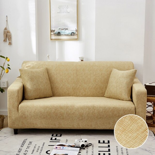 Elastisk sofabetræk med krydsmønster, strækbart all-inclusive sofabetræk til stue, sofabetræk til sofa og loveseat Color 12 1-seat 90-140cm
