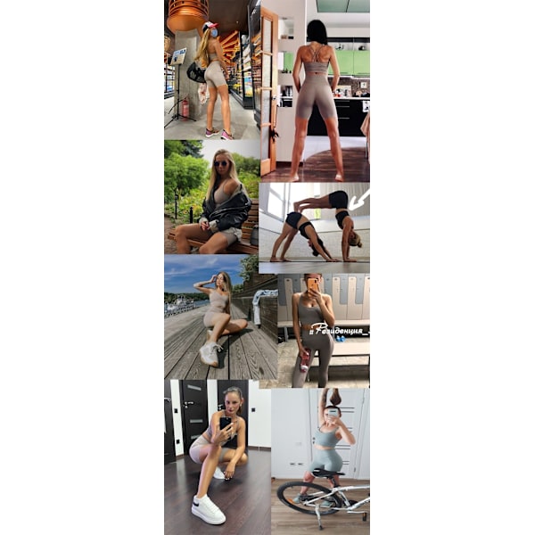 Joogaliivit ja shortsit, 2-osainen setti, treenivaatteet, spandex, naisille Green Set Short S