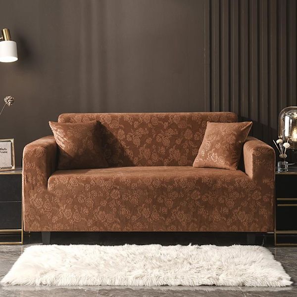 Kristalli Velvet Joustava Sohvanpäällinen Venyvä Sohvanpäällinen Sohvanpäälliset Leikattava Yksivärinen Yksi/Kaksi/Kolme/Neljä Istuinta L-muoto Tarvitsee Ostaa 2kpl Linen 235-300cm