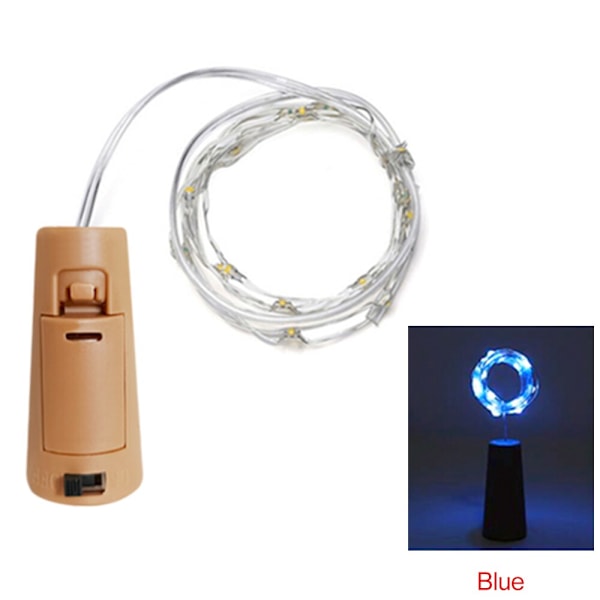 1M 2M 3M Vinkork LED Ljusslingor Jul Fairy Lights Girlang Julgran Bröllopsfest Dekor Bar Flasklampor Red 1M 10leds