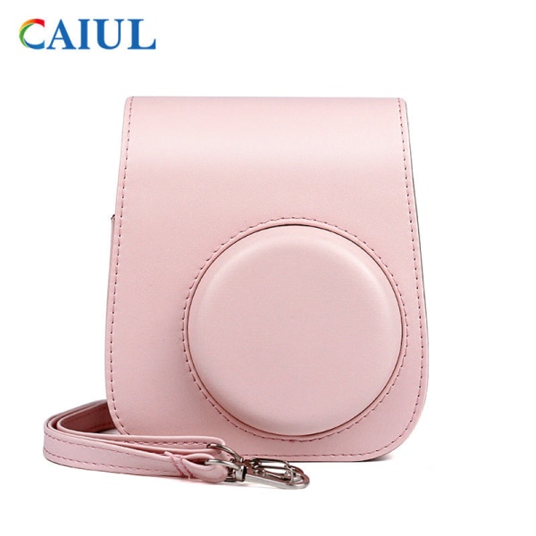 Til Polaroid Mini11 Kamera Instax Opbevaring Kamerataske Skuldertaske Beskyttelsescover Cherry Pink