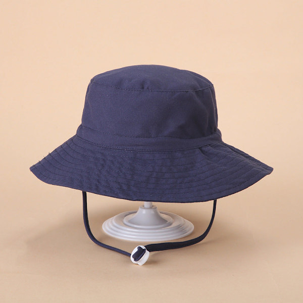 Kevään ja kesän uusi aurinkohattu miehille ja naisille, vauvan hengittävä, nopeasti kuivuva ranta-hattu, lasten aurinkosuoja säädettävä bucket-hattu Purple pattern S code (50)