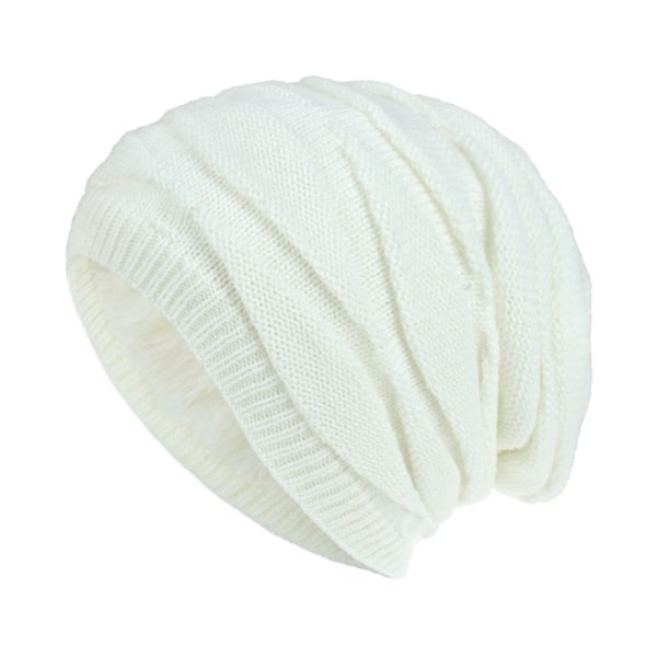 Ullstrikket Lue Herre og Dame Samme Stil Varm med Fløyel Utendørs Fritidslue Trendy Diamantvev Grass Green Average size