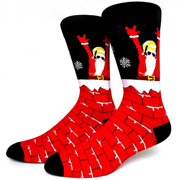 59 Stil Herr Julstrumpor Roliga Jul Tomte Gran Snöflinga Älg Snö Bomull Tub Besättning Glada Strumpor Herr Nyår Sokken 48 EU 38-45