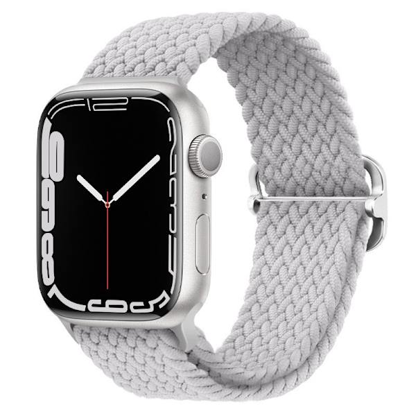 Klockarmband för Apple Watch iWatch 38/40/41mm 8-formad spänne pärlvit