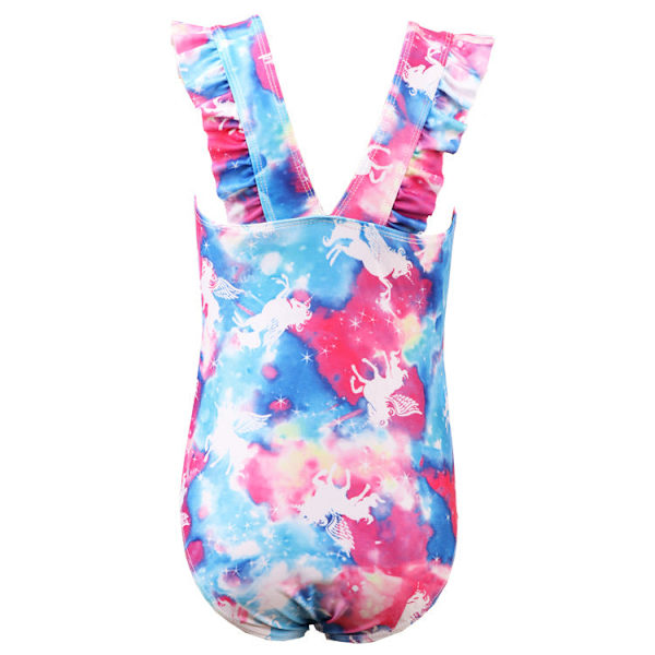 Uimapuku vauvalle, yksiosainen, nopeasti kuivuva, tyttö, yksisarvinen, pitsi White 104/110cm（3-4 Year）