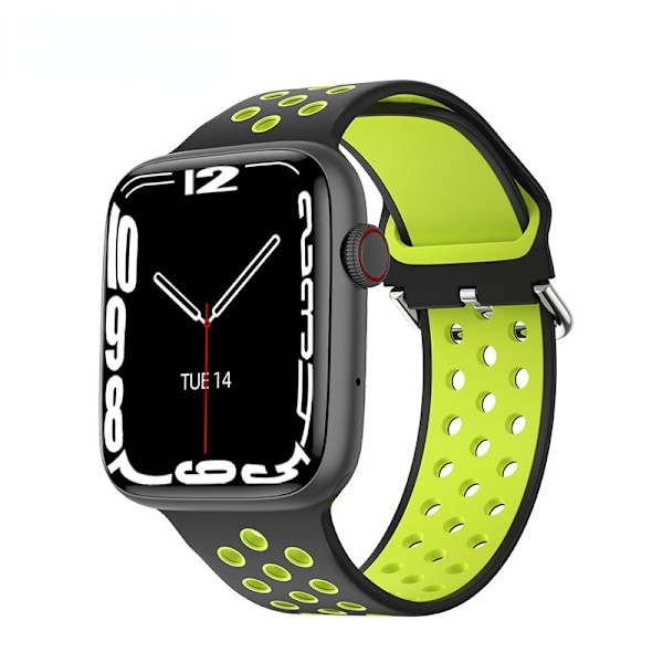 44mm Smartwatch Mænd Kvinder Smartur Bluetooth Opkald Trådløs Opladning Brugerdefineret Urskive 2023 Fitnessarmbånd Til Apple Android All Black
