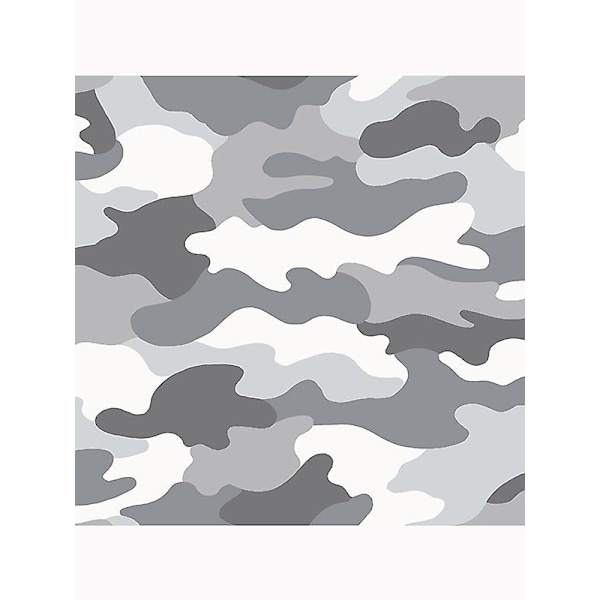 Grå Camouflage Tapet - WOW010