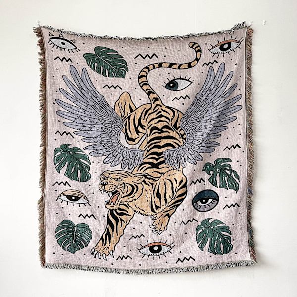 Sofffilt Tapestry Bohemisk Filt Fritidsfilt Överdrag Filt Tofsfilt Soffhandduk Trådfilt Sofföverdrag Filt XT07-7 130x150