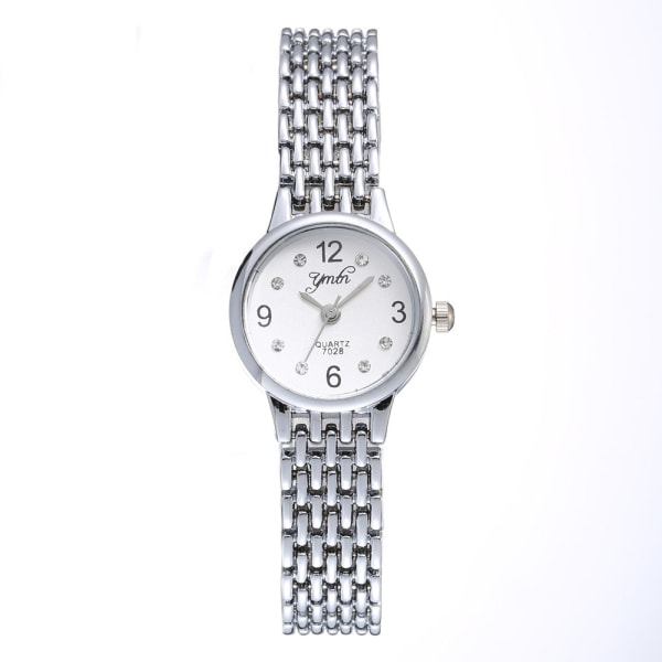 Enkel Damklocka i Legering Set Mode Damklocka Dam Quartz Klocka Ett Stycke Rose Gold