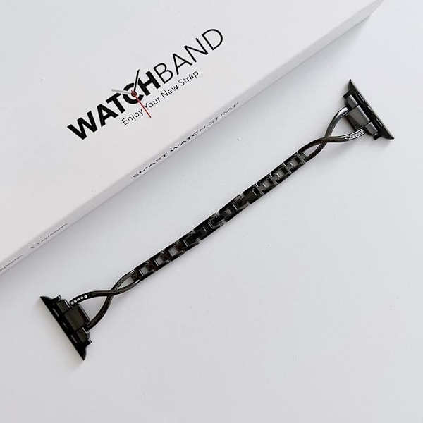 Klockarmband för Apple Watch iWatch 38/40/41/s10 generation 42mm svart