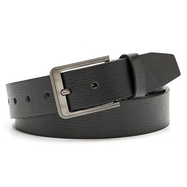 Bälte Herr Mode Casual Dekoration Jeans Rem Utomhus Legering Spänne Brett Bälte Herr 9001-Black Length 120 width 3.8