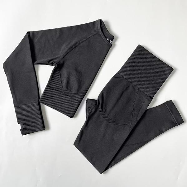 Joogasetti Saumattomat Urheiluvaatteet Treenaus Urheilu Leggingsit+Toppi+Rintaliivit Kuntosetti Nainen Bra shorts Green M