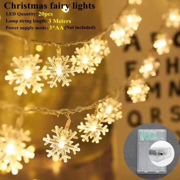 Uusi Vuosi 2024 Luovat Pajunoksavalonauhat 20 LEDiä Joulukoriste Kotiin Noel Kerst Xmas Koristelu Navidad 2023 F251-Warm 20LED