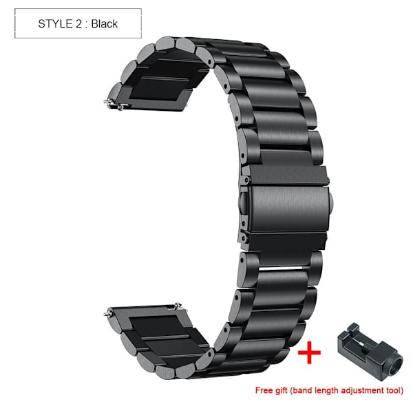 Håndleddsreim for HUAWEI WATCH GT 2 Pro gt2pro Metall rustfritt stål Reim Armbånd For HUAWEI gt2 pro Klokkereim Tilbehør Silver 2 For HUAWEI GT2 Pro
