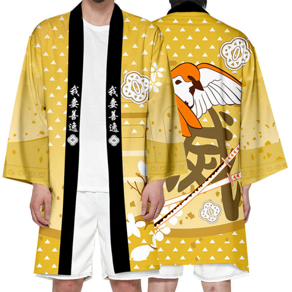 Demon Slayer Kimetsu No Yaiba Cosplay Kostym Haori Kimono Kamado Nezuko Halloween Vuxen Barn Kostymer Kappa Cape style1 7T