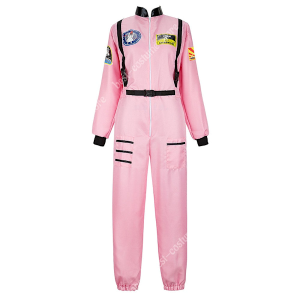 Astronaut Kostume Mænd Halloween Kostume til Kvinder Jumpsuits Astronautdragt Voksen Cosplay Kostumer men white M