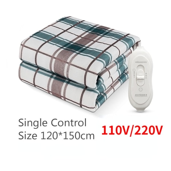 220V EU-kontakt Elektrisk Värmefilt Automatisk Termostat Dubbel Kroppsvärmare Sängmadrass Elektriska Uppvärmda Mattor Matta Värmare blanket Ordinary 70x150cm