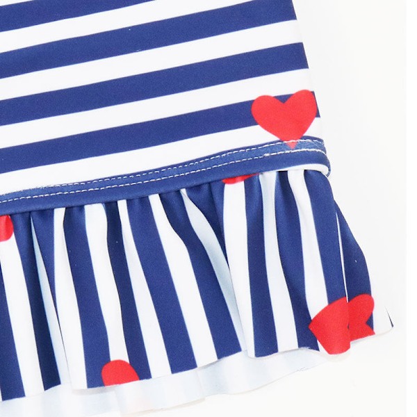 Baddräkt Barn Delad Flickors Koreansk-Stil Randig Snabbtorkande Söta Flickors Högmidjade Bikini Badkläder Stripes 6