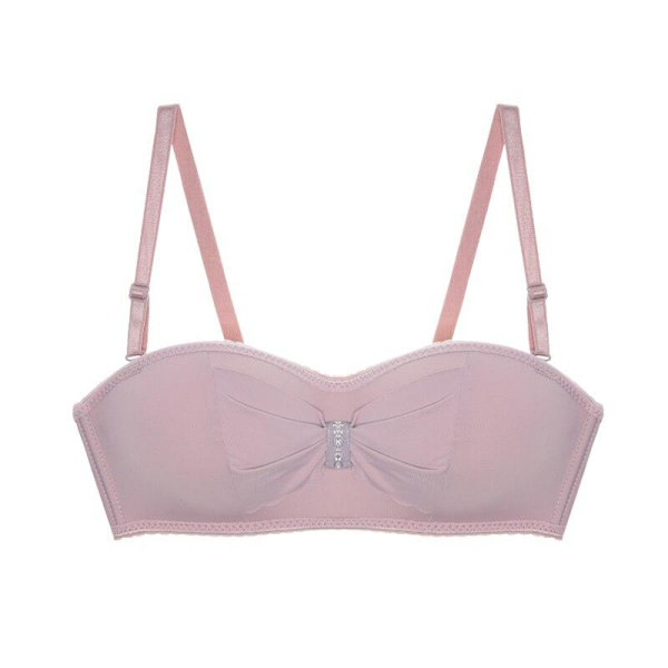 Sexiga trådlösa BH:ar för kvinnor, mjuk sömlös behå, halv kup, push-up underkläder, multiway osynlig BH White 32B