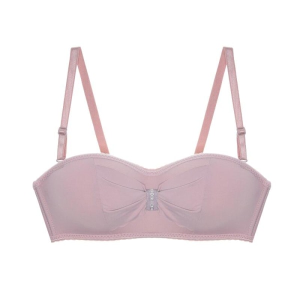 Sexy trådløse BH-er for kvinner, myk sømløs BH, Half Cup Push Up undertøy, Multi Way Invisible BH Yellow 38B