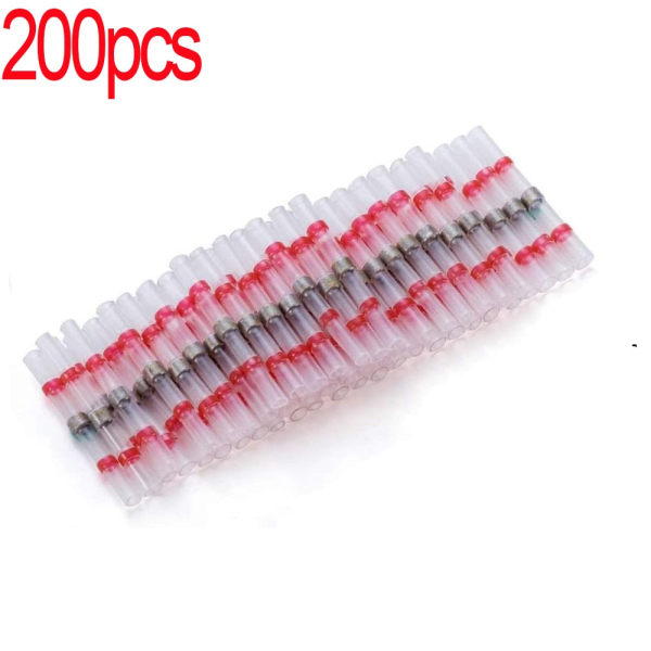 200/100/50 stk. vandtætte loddetætnings varmekrympende samlemuffer Lug Terminaler Elektrisk ledning Bil isoleret terminal As photo blue 100pcs
