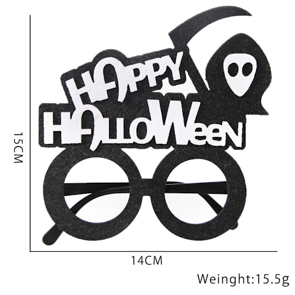 Halloween Dekorasjon Morsomme Briller Festutstyr Fotorekvisitter Filt Halloween Gresskar Briller Multiple eyeballs Average size