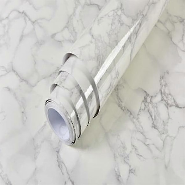 Itseliimautuva, vedenpitävä ja irrotettava vinyylitapetti Marmori Vaaleanharmaa 40cm x 2m Marble Light Gray 40cm x 2m