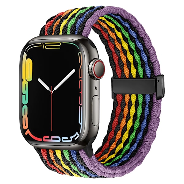 Klockarmband för Apple Watch iWatch 38/40/41mm vertikal struktur - ny svart färg