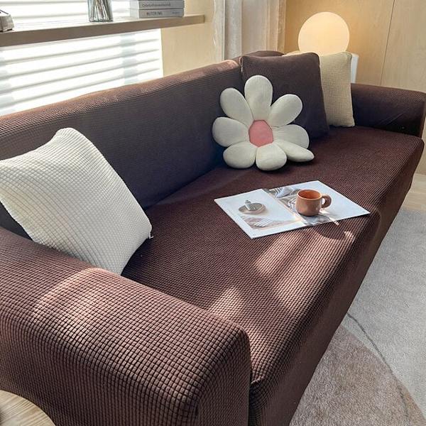 Fløyels Sofabed Trekk Sammenleggbar Armløs Sete Beskyttelse Moderne Stretch Sofabed Trekk Elastisk Plysj Sofabeskyttelse Hjem Bankett 2 L  185-210 cm
