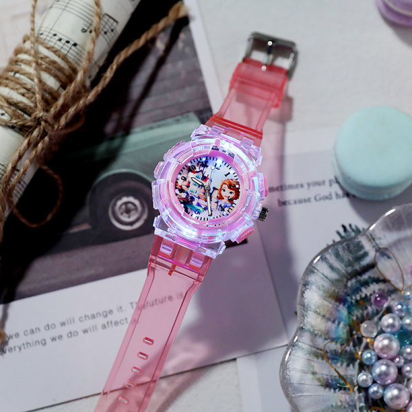 Ur Frozen Trendy Lysende Pigeur Studerende Børn Pink