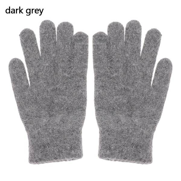 1 par Vinter Elastisk Uld Cashmere Cykelkørehandsker Fuld Finger Handsker Votter Kvinder Mænd Mode Udendørs Skihandsker camel One Size