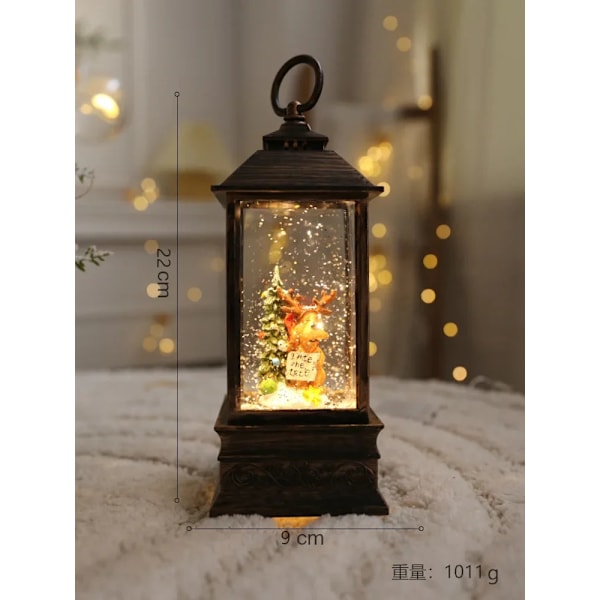 Juldekorationer Juldekorationer lyktor Nordiska snöflingor inomhus scen butik layout semester kreativa ornament Golden lantern