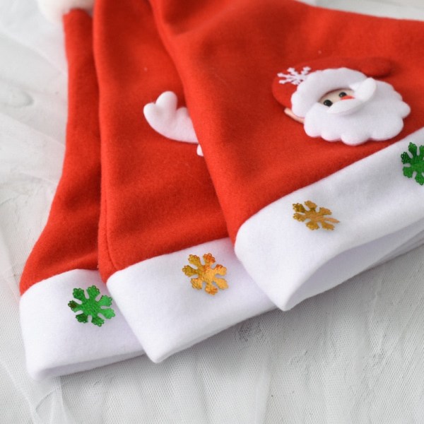 Glædelig Jul Hat Lysende LED Nytår Navidad Hue Snemand Elg Julemandshatte Til Børn Voksne Julegave Dekoration 2 child