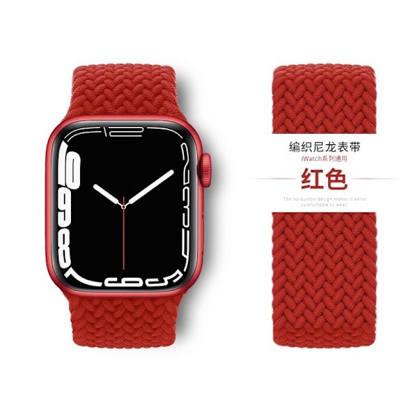 Klockarmband för Apple Watch iWatch 38/40/41mmXS kod röd