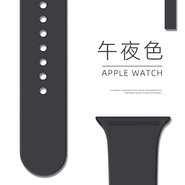 Klockarmband för Apple Watch iWatch 38/40/41/42mm Standard/S 82 Midnatt